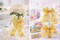 Designer’s Shop Spring Butterfly Wired Satin ribbon, 2.5 inch x 10 yards Yellow Floral Butterfly Print Decorative Ribbon. WR 63-5235